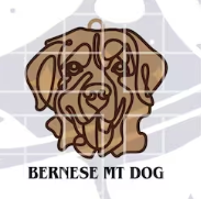 Line Art Dog Ornament