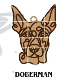 Line Art Dog Ornament