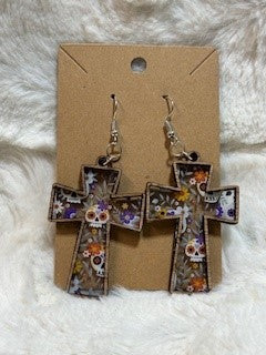 Cross Peekaboo Earrings