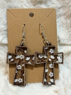 Cross Peekaboo Earrings